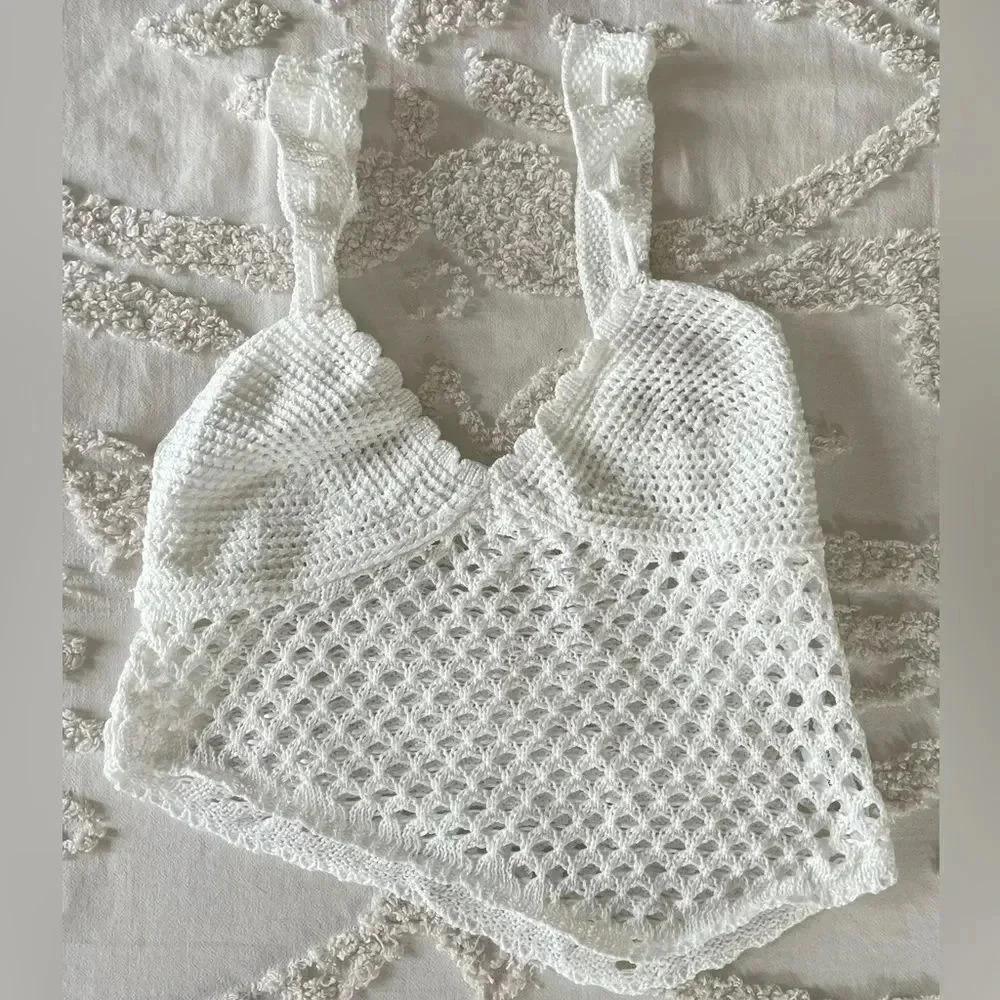 2 Piece Crocheted Tank Top and Mini Skirt - Picture 6 of 8